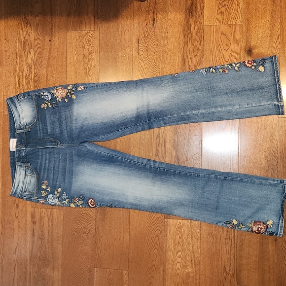 DRIFTWOOD Driftwood Kelly Floral Embroidered Jeans 29 - Picture 1 of 5